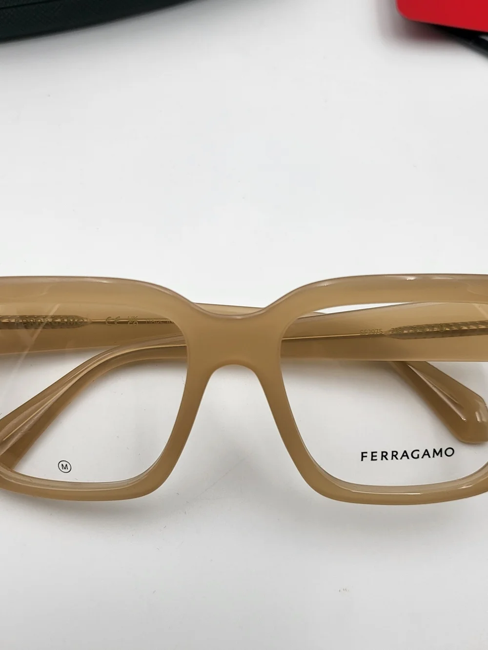 FERRAGAMO SF-2975708 Opaline Honey Eyeglasses, NWT..Authentic.
